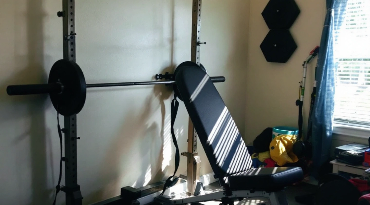 A wall-mount bracket with a fold-down shelf